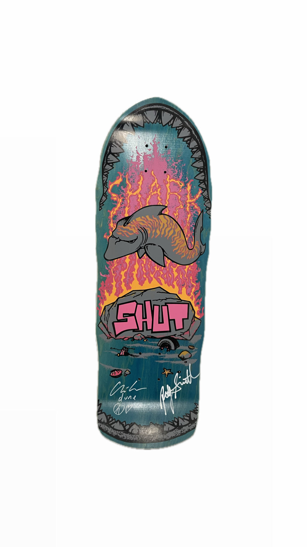 SHUT SHARK TEAL/PINK REISSUE BY PRIME SKATEBOARDS