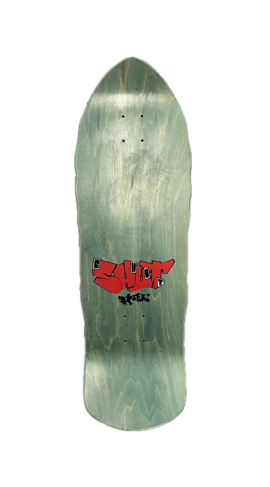 SHUT SHARK GREEN / RED REISSUE BY PRIME SKATEBOARDS