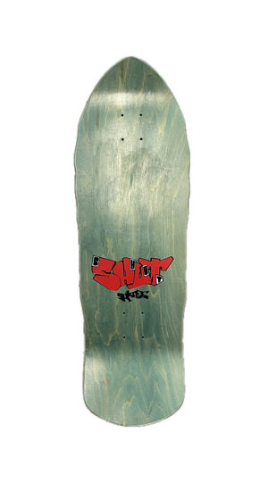 SHUT SHARK GREEN / RED REISSUE BY PRIME SKATEBOARDS
