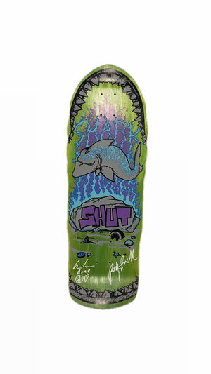 SHUT SHARK GREEN/PURPLE REISSUE BY PRIME SKATEBOARDS