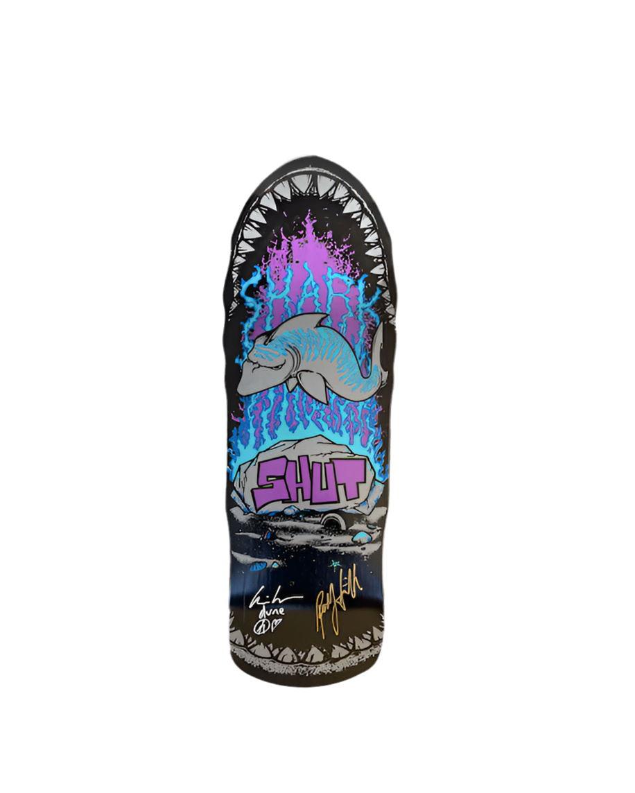 SHUT SHARK BLACK REISSUE BY PRIME SKATEBOARDS